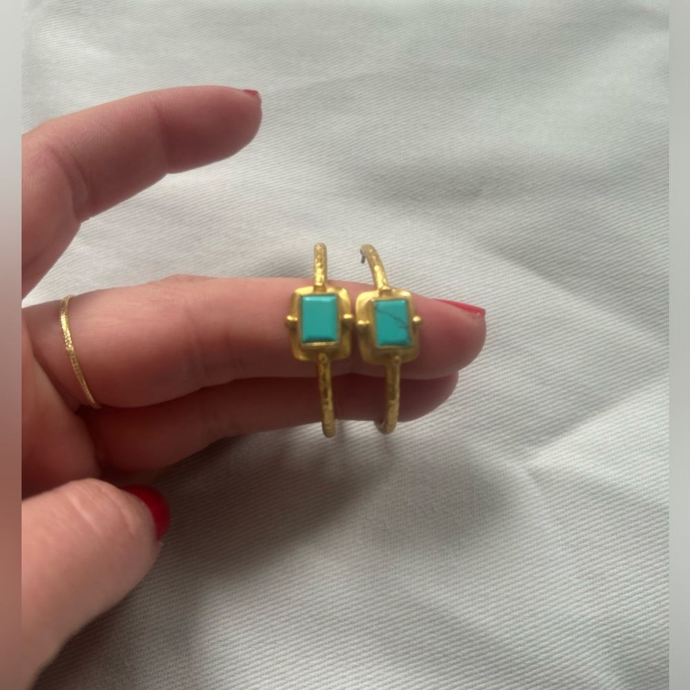 Julie Vos Turquoise Hoops